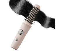Jubepk Cordless Hair Straightener Brush | Four Temperature Settings | Heated Brush Curler | for Brides Girls Ladies Mothers Travelers Daily Use Travel Home Salon Wedding Date Night