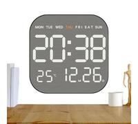 Jubepk Digital Alarm Clocks for Bedrooms - Aesthetic LED Machine - Home Desk Clock,for Bedrooms Bedside Room Home Dorm Offices School Nursery Travel Table