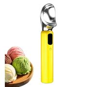 Jubepk Electric Ice Cream Scoop - 3-Speed Ergonomic LED Display - Electric Warming Ice Cream Dipper | for Cheese, Butter, Fruit Balls, Jelly, Mousse
