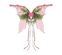 Jubepk Fairy Wings, Women's Costume Accessory, 27.56x18.9inches, Colorful Design, Adjustable Straps and Finish, Ideal for Party, Halloween, Festival, Cosplay, Christmas, Pride, Garden Events
