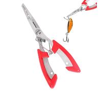 Jubepk Fish Lip Grip Pliers,Split Ring Fishing Pliers,Surf Fishing Tackle - Multifunction Saltwater Resistant Surf Fishing Hook Remover