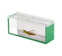 Jubepk Fish Observation Box, Clear Acrylic Isolation Container, Breeder Tank Scale Markings, Aquatic Viewing Case for Crabs, Snails, Spiders, Aquarium, 6.5x2.76x1.97 Inches