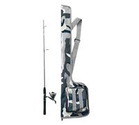 Jubepk Fishing Pole Bag | Camouflage Fishing Rod Case | Fishing Rod Travel Case | Offering a and Secure Way to Manage and Transport Your Fishers Equipment Wherever Your Adventures Take You.