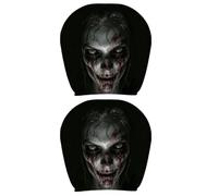 Jubepk Ghost Headrest Covers for Car Soft Halloween Interior Accessories