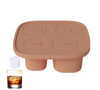 Jubepk Ice Tray for Cup, Ice Cup - Ice Maker,4 Cavity Hollow Silicone Mold for Whiskey Cocktails Tea Coffee Drinks, Making a Container for 30 Cup