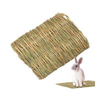 Jubepk Pet Mat | Natural Breathable Woven Pad,Puppy Bed Pad Cage Cushion,for Travel Shelter Backyard Balcony RV Kennel Sofa Floor Sleeping