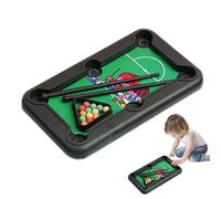 Jubepk Portable Tabletop Billiards Game, Kids Billiards Table Pool Table Game, Small Top Pool Toy for Family Friends Children