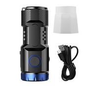 Jubepk Rechargeable LED Flashlight, High Lumen Flashlights | Handheld LED Flashlight with Multiple Modes and Clip - Compact Camping Lanterns, Bright Small Lamp for Home Camping,
