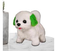 Jubepk Robot Dogs, Interactive Walking Toy, Barking Plush Pet Doll, Realistic Robotic Stuffed Animal, Wagging Tail Companion Toy, for Birthday, Home, Gift, Comfort, Display, Desk, Bed, Relaxation
