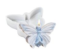 Jubepk Silicone Candle Molds | Mold For Scented Candles,Fairy Butterfly Cement Figures Epoxy Resin Molds Craft Tools Table Decoration For Wedding And Home