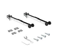 JUBEST 88LBS Bypass Sliding Door Two-Way Soft Close Mechanism, Three Wheel Soft Close for 2 Doors, Fits All of JUBEST Bypass Door Hardware