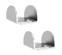 JUBEST Sliding Barn Door Floor Guide, Floor Mounted Bottom Guide, U Shape, Stainless Steel, for Door Thick 1-7/16" - 1-13/16", 2 Pack