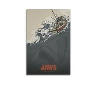 JUBHGGU Jaws Movie Poster Poster Decorative Painting Canvas Wall Posters And Art Picture Print Modern Family Bedroom Decor Posters 20x30inch(50x75cm)