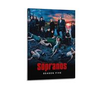 JUBHGGU Poster for The Sopranos Season 5 Poster Decorative Painting Canvas Wall Posters And Art Picture Print Modern Family Bedroom Decor Posters 24x36inch(60x90cm)