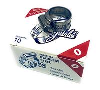 Jubilee 10pcs Stainless Steel Hose Clips SS304 16-22mm