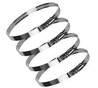 Jubilee Clip,Large,Hose clamp 4Pcs,118-140mm Stainless Steel,Hose Clamp for Garden Hose/Gas Pipe (Adjustable)
