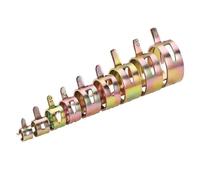 Jubilee Clips Assorted, 10Pcs 4mm-22mm Vacuum Silicon Hose Clamp Autos Spring Clip Fuel Oil Water Hose Pipe Tube Clamp(ID 19mm)