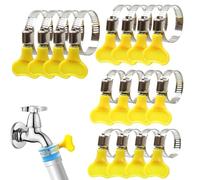 Jubilee Clips Assorted Hose Tightening Ring with Handle, 4 Size 16PCS | Stainless Steel Hose Clips Set Adjustable Assortment Kit 10mm-44mm for Fixing Flexible Washing Machine Hose Pipe Clips
