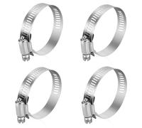Jubilee Clips, Jubilee Clips Assorted, Stainless Steel Jubilees Hose Clips | 59-82mm Adjustable Clamps for Securing Hoses or Pipes, Worm Drive Pipe Clips for Garden Washing Machine