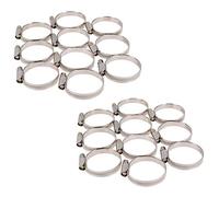 Jubilee Hose Pipe Clamps Clips Air Water Fuel Gas 20pc Stainless Steel 25-40mm