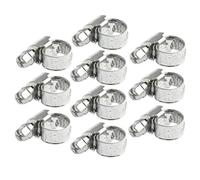 Jubilee Hose Pipe Clamps/Clips for Air Water Fuel Gas 8mm - 12mm 10 Pack AT740