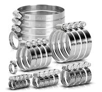 Jubilee Type Hose Clamps Pipe Tube Clips 304ss British Type Stainless Steel 8mm - 110mm (20, 60-80mm)