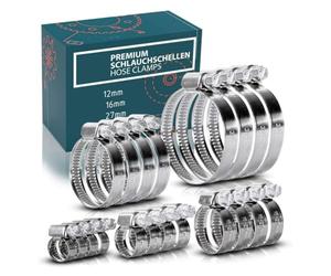 Jubilee Type Hose Clamps Pipe Tube Clips 304ss British Type Stainless Steel 8mm - 110mm (4, 70-90mm)