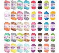 JubileeYarn Amigurumi Select Yarn Bonbons - Baby Weight Acrylic - 10g/Skein - 1 Light Pack/2 Dark Pack - 60 Skeins