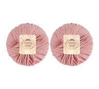 JubileeYarn Bamboo Cotton Chunky Yarn - 100g/Ball - Dreamy Blush - 2 Balls