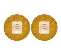 JubileeYarn Bamboo Cotton Chunky Yarn - 100g/Ball - Goldenrod - 2 Balls