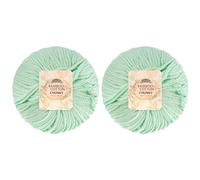 JubileeYarn Bamboo Cotton Chunky Yarn - 100g/Ball - Mint Green - 2 Balls