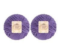 JubileeYarn Bamboo Cotton Chunky Yarn - 100g/Ball - Mulberry - 2 Balls
