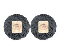 JubileeYarn Bamboo Cotton Chunky Yarn - 100g/Ball - Sea Grey - 2 Balls
