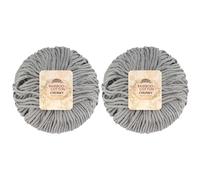 JubileeYarn Bamboo Cotton Chunky Yarn - 100g/Ball - Smoky Sky - 2 Balls