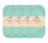 JubileeYarn Bamboo Cotton Sport 4 Ply Yarn - 50g/Skein - Caribbean Reef - 4 Skeins