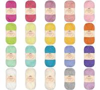 JubileeYarn Bamboo Cotton Sport 4 Ply Yarn - 50g/Skein - Light Colours - 20 Skeins