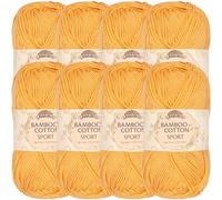 JubileeYarn Bamboo Cotton Sport Yarn - 50g/Skein - Summer Sun - 8 Skeins