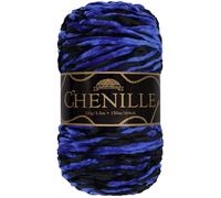 JubileeYarn Chenille Yarn - 100g/Skein Worsted Weight - Atlantis - Variegated Multicolor Velvet - 1 Skein