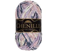 JubileeYarn Chenille Yarn - 100g/Skein Worsted Weight - Fountain of Youth - Variegated Multicolor Velvet - 1 Skein