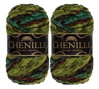 JubileeYarn Chenille Yarn - Worsted Polyester - 100g/Skein - Camelot - 2 Skeins