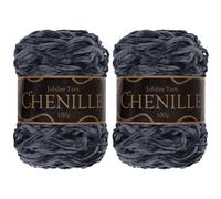 JubileeYarn Chenille Yarn - Worsted Weight - 100g/cake - Cabernet Sauvignon - 2 Cakes