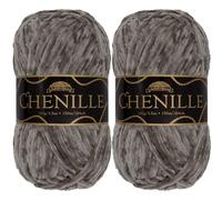JubileeYarn Chenille Yarn - Worsted Weight - 100g/skein (2 Skeins, 112 Nimbus)
