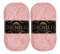 JubileeYarn Chenille Yarn - Worsted Weight - 100g/skein (2 Skeins, 124 Rosemary)
