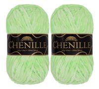 JubileeYarn Chenille Yarn - Worsted Weight - 100g/Skein (2 Skeins, 135 Ambrosia)