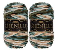 JubileeYarn Chenille Yarn - Worsted Weight - 100g/Skein - Arcadia - 2 Skeins