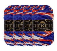JubileeYarn Chenille Yarn - Worsted Weight - 100g/Skein - Aztlán - 4 Skeins
