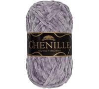 JubileeYarn Chenille Yarn - Worsted Weight - 100g/skein - Periwinkle - Purple Grey Velvet - Crochet and Knitting Yarn - 1 Skein