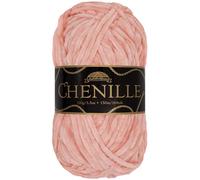 JubileeYarn Chenille Yarn - Worsted Weight - 100g/Skein - Precious - Cavern Pink Velvet - Crochet and Knitting Yarn - 1 Skein
