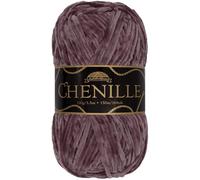JubileeYarn Chenille Yarn - Worsted Weight - 100g/skein - Regal Iris - Purple Grey Velvet - Crochet and Knitting Yarn - 1 Skein