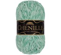 JubileeYarn Chenille Yarn - Worsted Weight - 100g/skein - Sea Spray - Teal Grey Seafoam Green - Crochet and Knitting Yarn - 1 Skein